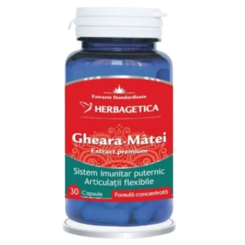 Gheara-Matei Extract Standardizat, 30cps, Herbagetica — preț și oferte