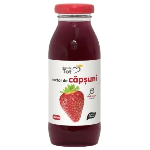 Nectar de Capsuni, fara zahar, SGR, 300ml, Bun de Tot — preț și oferte
