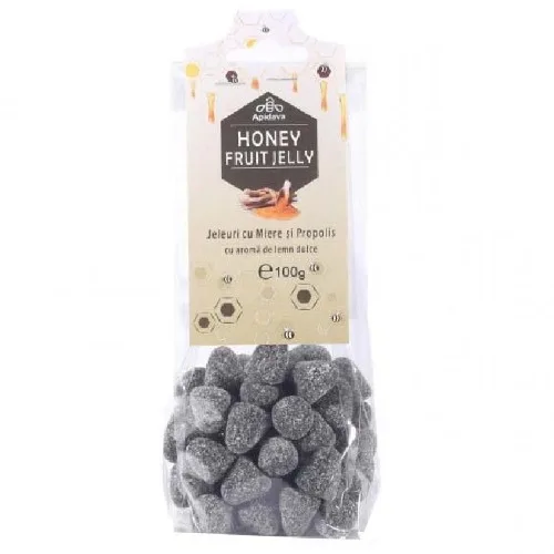 Jeleuri cu Miere, Propolis si Lemn Dulce, 100g, Apidava — preț și oferte