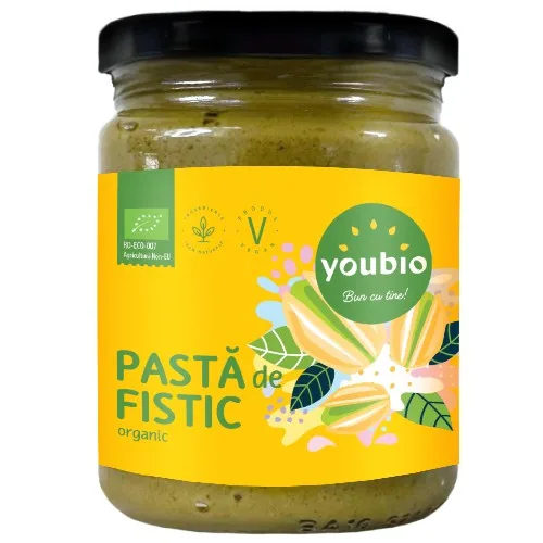 Pasta de fistic, ecologic, 250g, Youbio — preț și oferte