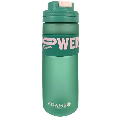 Sticla apa plastic cu pai POWER, verde 820ml, Adams Supplements — preț și oferte