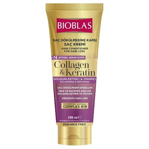 Balsam de par cu Collagen & Keratin, 250ml, Bioblas — preț și oferte