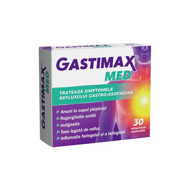 Gastimax Med, 30 comprimate masticabile, Fiterman Pharma — preț și oferte