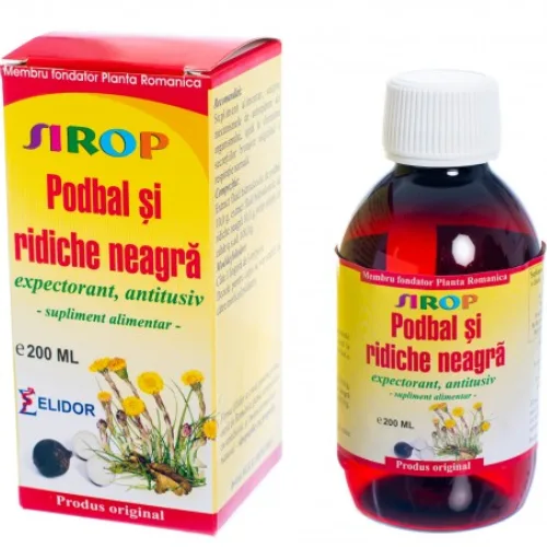 Sirop Podbal si Ridiche Neagra 200ml Elidor — preț și oferte