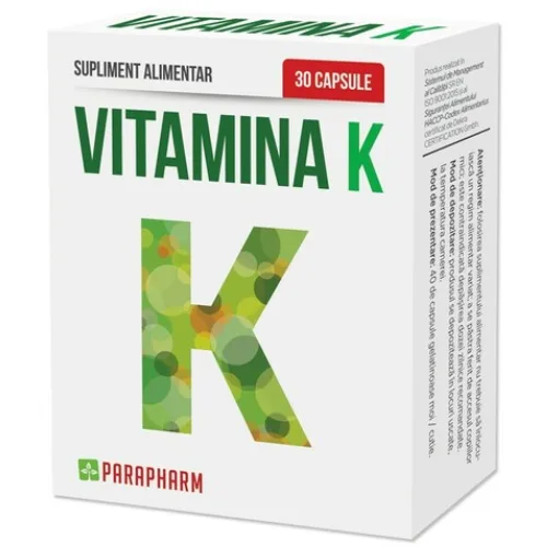 Vitamina K 30cps Parapharm — preț și oferte