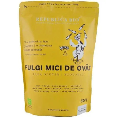 Fulgi de Ovaz fara Gluten Eco 500gr Republica Bio — preț și oferte