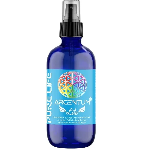 ARGENTUM+® Lite, 5ppm, cu pulverizator, 120 ml, Pure Life — preț și oferte