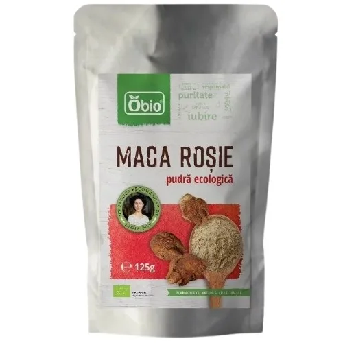 Maca rosie pudra raw bio, 125g, Obio — preț și oferte