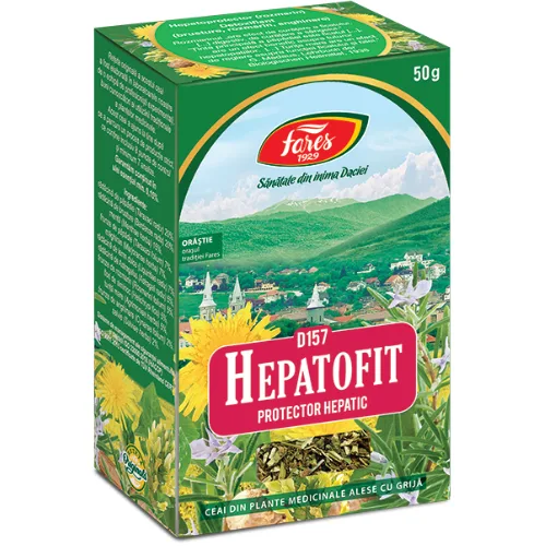 Ceai Hepatofit Protector Hepatic 50gr Fares — preț și oferte