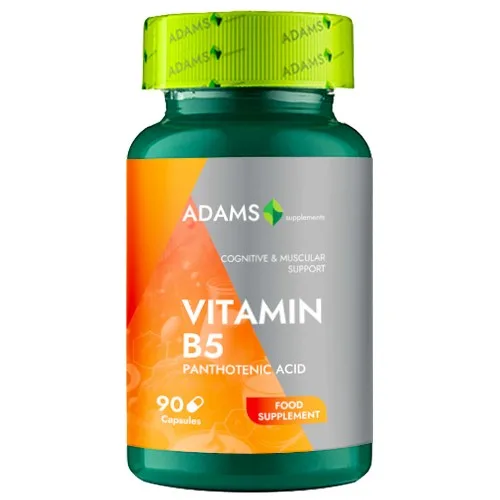 Vitamin B5 Panthotenic Acid, 90cps, Adams Supplemenets — preț și oferte