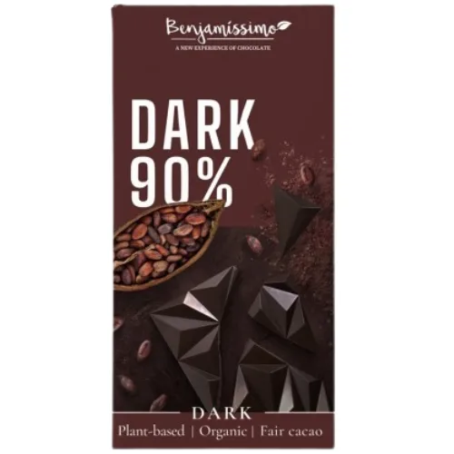 Ciocolata Piramida Neagra 90% Eco 60g Benjamissimo — preț și oferte