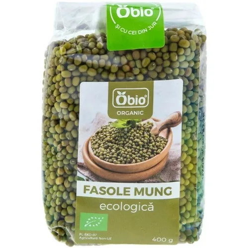 Fasole mung, eco, 400g, Obio — preț și oferte