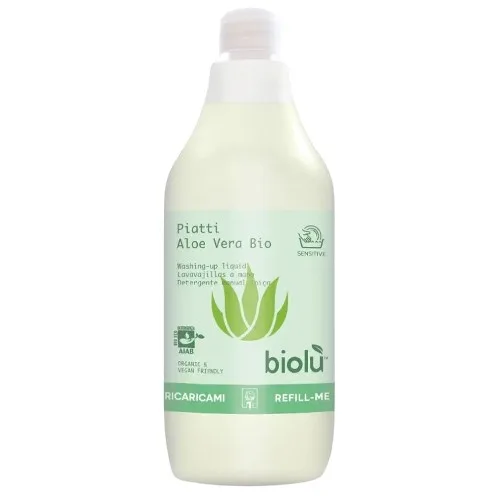 Detergent eco pentru spalat vase cu Aloe Vera, 1l, Biolu — preț și oferte