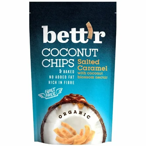 Chips De Cocos Si Caramel Sarat Bettr 70g, Bio Holistic — preț și oferte