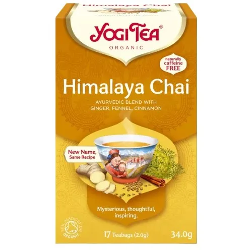 Ceai Himalaya, 17 pliculeţe a 2 g, ambalate individual 34 g 17 plicuri, Yogi Tea — preț și oferte