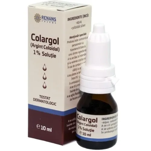 Colargol Argint Coloidal 1% 10ml Onedia — preț și oferte