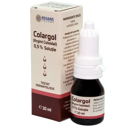 Colargol Argint Coloidal 0,5% 10ml Onedia — preț și oferte
