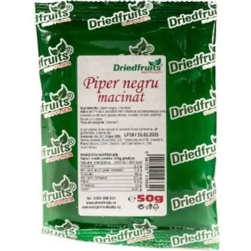 Piper Negru Macinat 50gr Driedfruits — preț și oferte