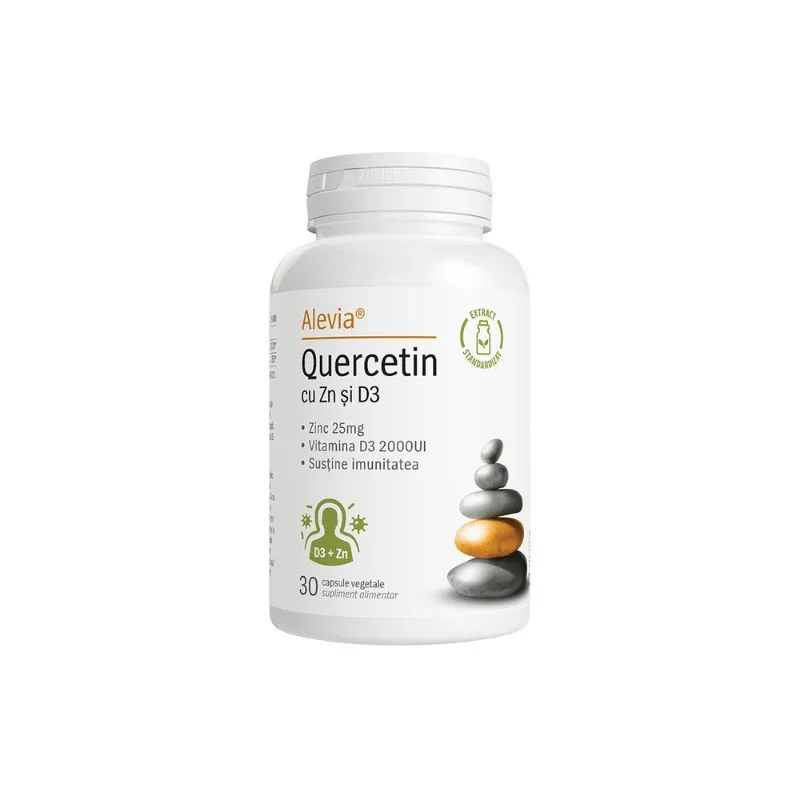 Alevia Quercetin cu Zn si D3, 30 capsule — preț și oferte