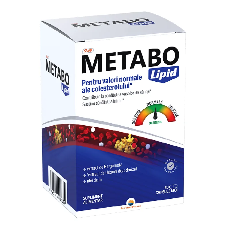 Metabo Lipid, 60 capsule moi, Sun Wave Pharma — preț și oferte