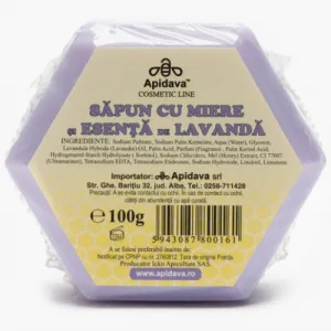 Sapun cu Miere si Esenta de Lavanda Apidava