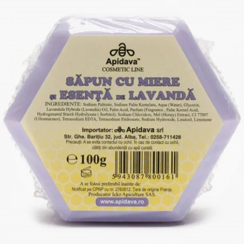 Sapun cu Miere si Esenta de Lavanda Apidava — preț și oferte