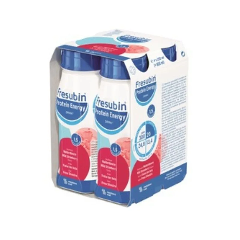 Fresubin Protein Energy Drink, Aroma de Fragi, 4*200ml, Fresenius Kabi — preț și oferte