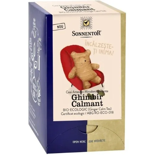 Ceai de Ghimbir, Calmant, Eco, 18 plicuri, Sonnentor — preț și oferte