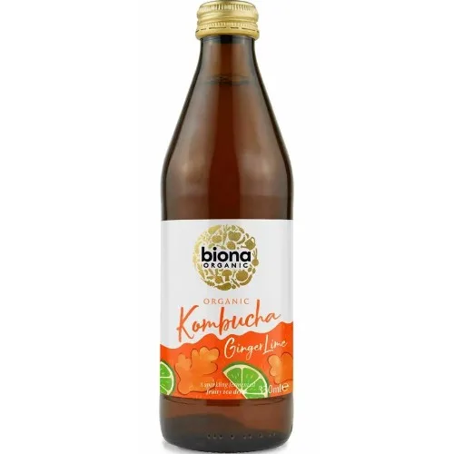 Kombucha Cu Ghimbir Si Lime Bio 330ml Biona — preț și oferte