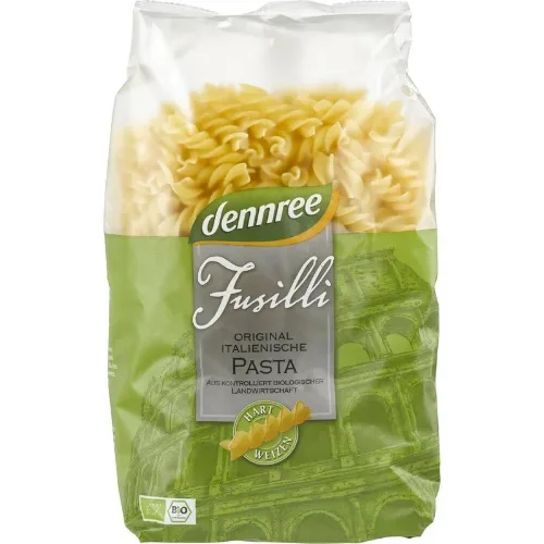 Fusilli din Grau Dur 500gr Dennree — preț și oferte