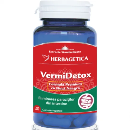 Vermidetox 60cps Herbagetica — preț și oferte