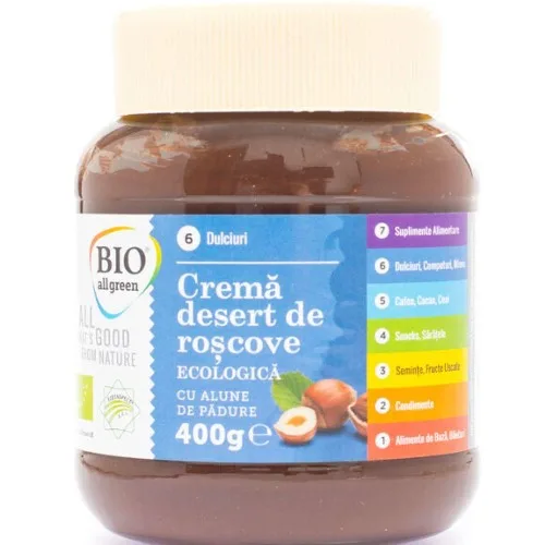 Crema Tartinabila De Roscove Cu Alune Eco 400gr Bio Allgreen — preț și oferte