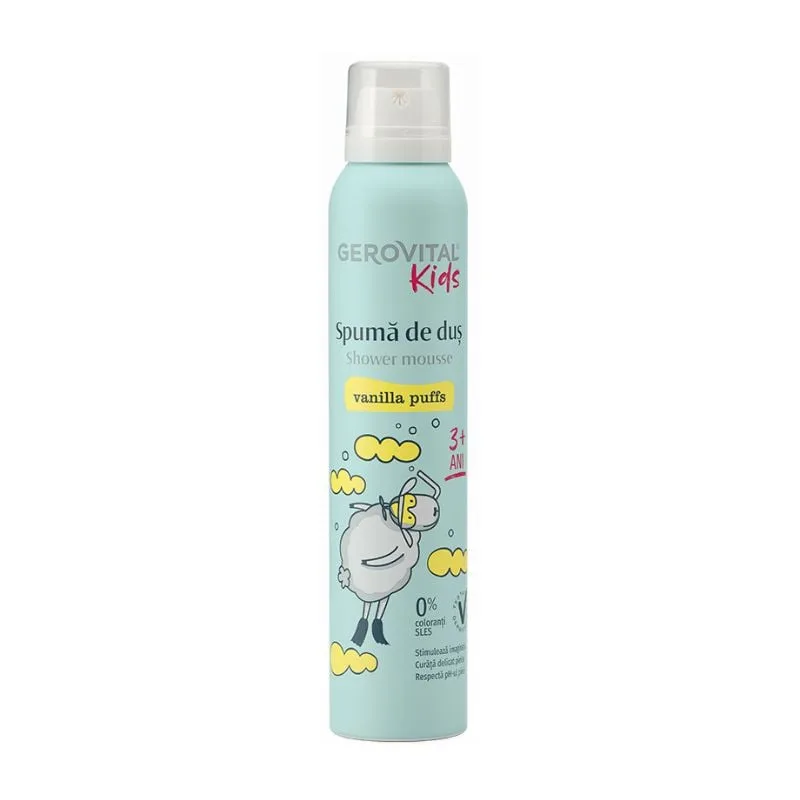 Spuma de dus Vanilla Puffs, 200 ml, Gerovital Kids FARMEC — preț și oferte