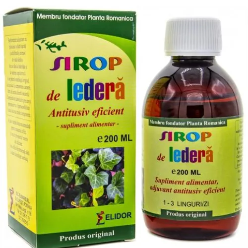Sirop Iedera 200 ml Pontica Elidor — preț și oferte