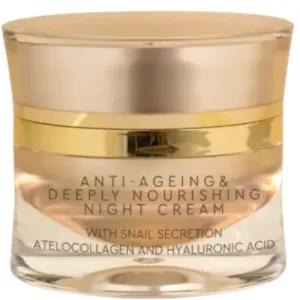Crema de noapte antirid si profund hranitoare cu extract de Melc, 50ml, Glow Era