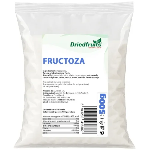 Fructoza 500gr Driedfruits — preț și oferte