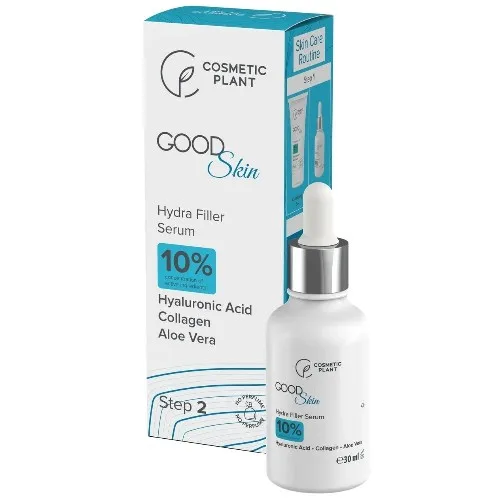Hydra Filler Serum cu Acid hialuronic, Colagen și Aloe, 30 ml, Cosmetic Plant — preț și oferte