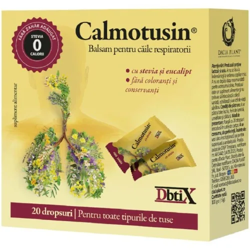 Dropsuri Calmotusin cu Stevia Dbtix 20bc Dacia Plant — preț și oferte
