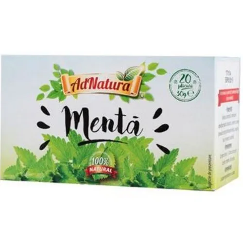 Ceai de Menta, 25 plicuri, AdNatura — preț și oferte