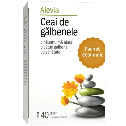 Ceai Galbenele, 40 plicuri, Alevia — preț și oferte