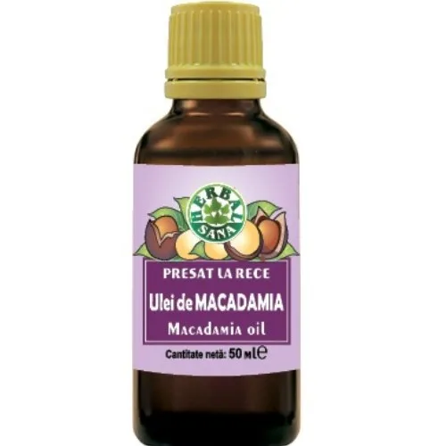 Ulei Macadamia Presat La Rece 50ml, Herbavit — preț și oferte