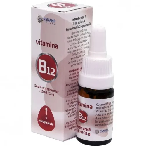 Vitamina B12 10ml, Renans — preț și oferte