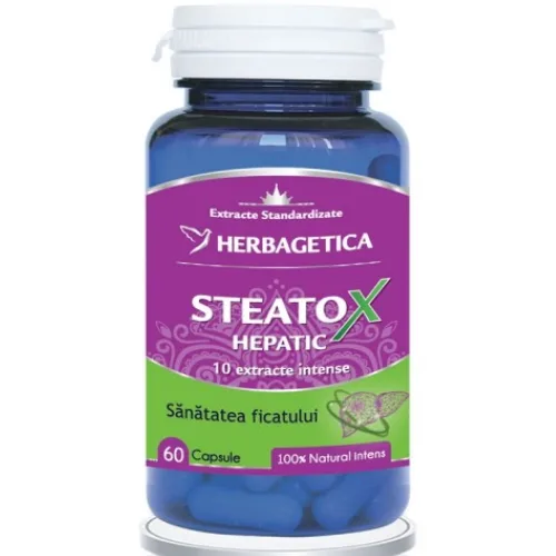 Steatox Hepatic 60cps Herbagetica — preț și oferte