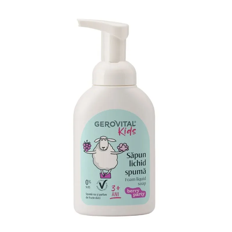 Sapun lichid spuma Berry Party, 300 ml, Gerovital Kids FARMEC — preț și oferte