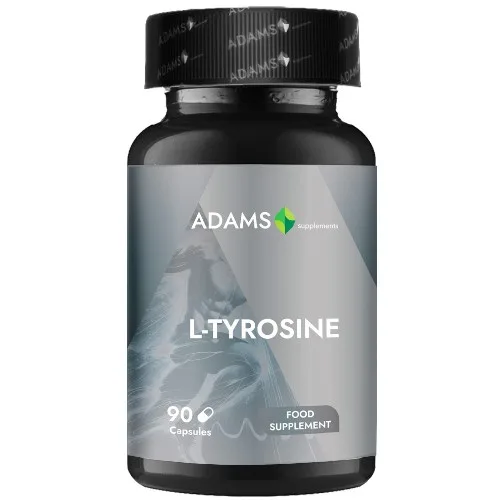 L-Tyrosine 500mg, 90cps, Adams Supplements — preț și oferte