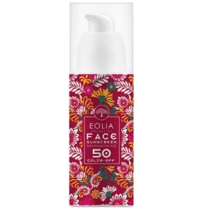 Crema de fata cu protectie solara, SPF 50 COLOR, 50ml, Eolia
