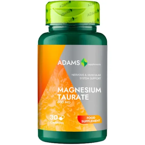 Magneziu Taurate, 30cps, Adams Supplements — preț și oferte