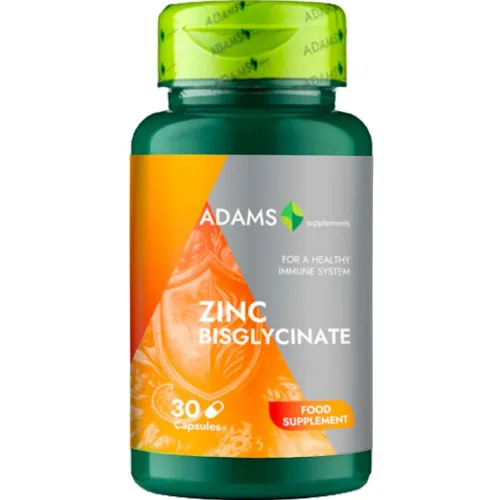 Bisglicinat de Zinc, 30cps, Adams Supplements — preț și oferte