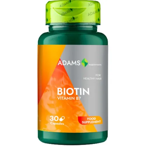 Biotina (Vitamina B7) 30cps, Adams Supplements — preț și oferte