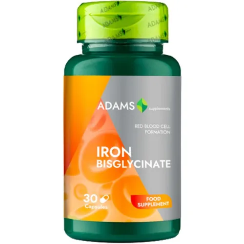 Bisglicinat de Fier, 30cps, Adams Supplements — preț și oferte